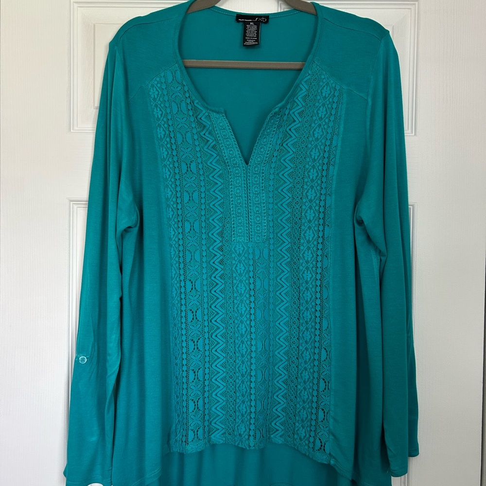RXB Teal Relaxed Long Sleeve Tunic